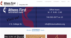 Desktop Screenshot of firstumcathens.org