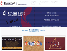 Tablet Screenshot of firstumcathens.org